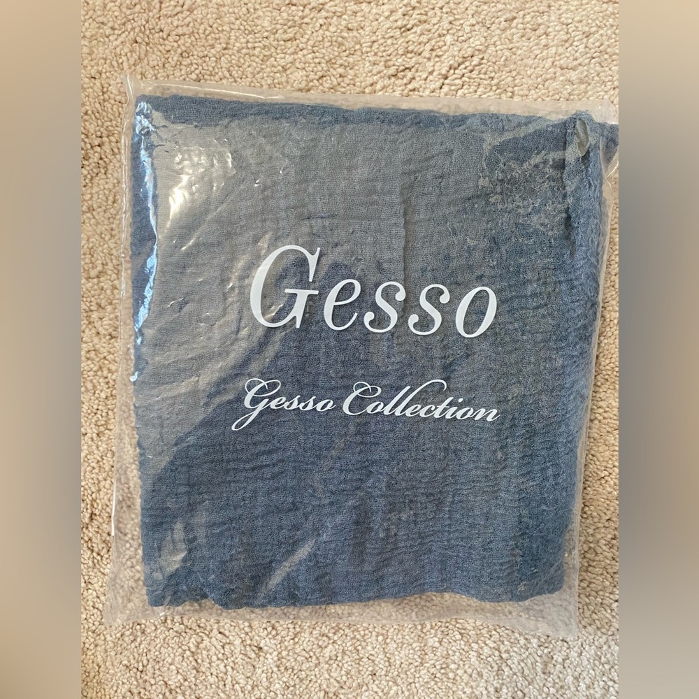 NEVER OPENED Gesso gray blue hijab
